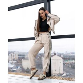 Костюм спортивний жіночий теплий Д124 beige р.XS-L "AZNA" недорого оптом від прямого постачальника