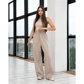 Фотография Штаны спортивные женские Б12 beige р.S-XL "AZNA" недорого оптом от прямого поставщика