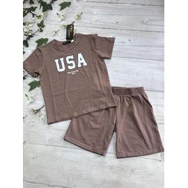 Костюм дитячий на хлопчика 1067-1 brown р.122-140 "Marimaks" недорого оптом від прямого постачальника
