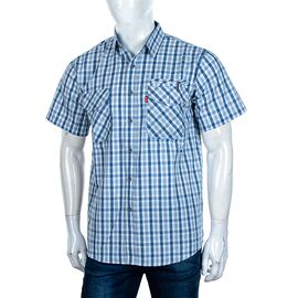Сорочка чоловіча літня A702-3 l.blue р.XL-5XL "Logaster" недорого оптом від прямого постачальника