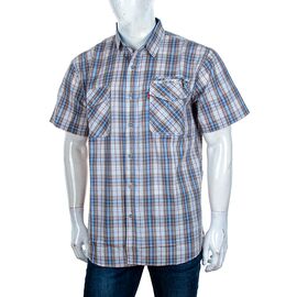 Сорочка чоловіча літня A705-2 beige р.XL-5XL "Logaster" недорого оптом від прямого постачальника