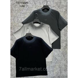 Футболка чоловіча молодіжна р-ри L-4XL (3хв) "PROSTOMEN" недорого гуртом від прямого постачальника