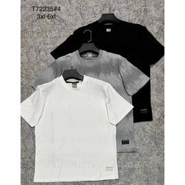 Футболка чоловіча молодіжна р-ри 3XL-6XL (3кв) "PROSTOMEN" недорого гуртом від прямого постачальника