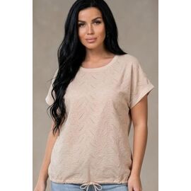 футболка жіноча 25048 d.beige р.48-56 "PULSE" недорого оптом від прямого постачальника