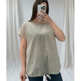 футболка жіноча 25048 l.beige р.48-56 "PULSE" недорого оптом від прямого постачальника