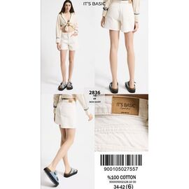 Фотография Шорты женские 2836-7S6-69 beige р.34-42 "Major" недорого оптом от прямого поставщика