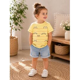 футболка дитяча на дівчинку 4120 yellow р.92-140 "Major" недорого оптом від прямого постачальника