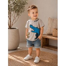 футболка дитяча на хлопчика 1046 grey р.92-140 "Major" недорого оптом від прямого постачальника