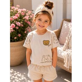 футболка дитяча на дівчинку 1134 beige р.92-140 "Major" недорого оптом від прямого постачальника