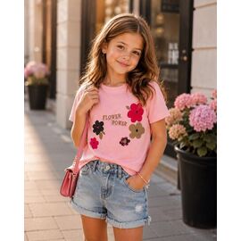 футболка дитяча на дівчинку 5097 pink р.104-128 "Major" недорого оптом від прямого постачальника