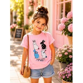 футболка дитяча на дівчинку 5112 pink р.104-128 "Major" недорого оптом від прямого постачальника