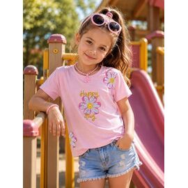 футболка дитяча на дівчинку 5142 pink р.104-128 "Major" недорого оптом від прямого постачальника