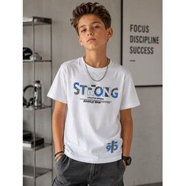 футболка дитяча на хлопчика 3085 white р.134-152 "Major" недорого оптом від прямого постачальника
