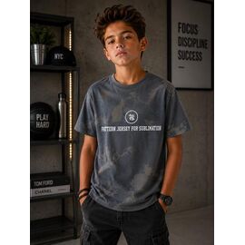 футболка дитяча на хлопчика 3083 grey р.134-152 "Major" недорого оптом від прямого постачальника
