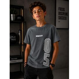 футболка дитяча на хлопчика 3086 grey р.134-152 "Major" недорого оптом від прямого постачальника
