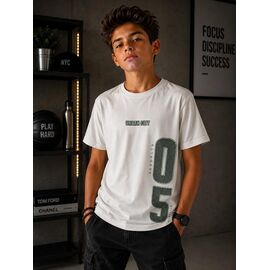 футболка дитяча на хлопчика 3086 white р.134-152 "Major" недорого оптом від прямого постачальника