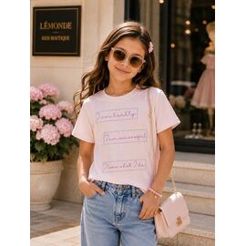 футболка дитяча на дівчинку 6072 l.pink р.134-152 "Major" недорого оптом від прямого постачальника