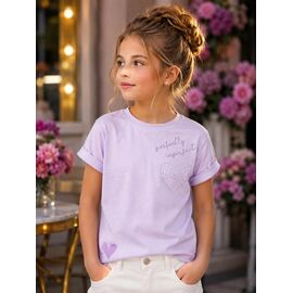 футболка дитяча на дівчинку 6080 purple р.134-152 "Major" недорого оптом від прямого постачальника