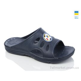Шльопанці дитячі літні Літо М'яч т.синій (8 пар р.31-36) "Lot Shoes" недорого оптом від прямого постачальника