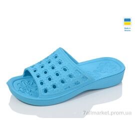 Фотография Шлепки женские облегченные Лето N19 бірюза (6 пар р.36-41) "Lot Shoes" недорого оптом от прямого поставщика