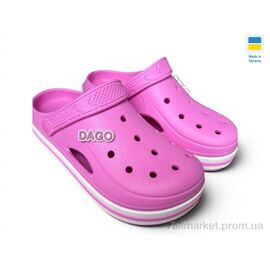 Фотография Кроксы женские летние Лето 416 рожевий (8 пар р.37-41) "Rai shoes" недорого оптом от прямого поставщика