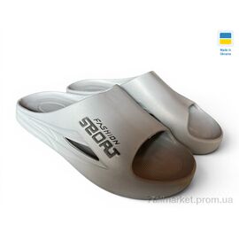Шльопанці чоловічі пляжні Літо 530(018) сірий (8 пар р.41-45) "Rai shoes" недорого оптом від прямого постачальника