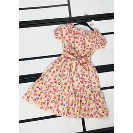 Сукня дитяча легка на дівчинку 579 peach р.128-152 "Kosmy" недорого оптом від прямого постачальника