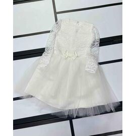 Сукня дитяча легка на дівчинку K301 white р.98-116 "Kosmy" недорого оптом від прямого постачальника