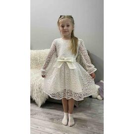 Сукня дитяча легка на дівчинку K309 white р.98-116 "Kosmy" недорого оптом від прямого постачальника