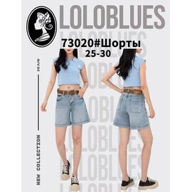Фотография Шорты женские 73020 l.blue р.25-30 "Lolo Blues" недорого оптом от прямого поставщика