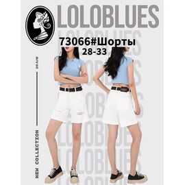 Фотография Шорты женские 73066 white р.28-33 "Lolo Blues" недорого оптом от прямого поставщика