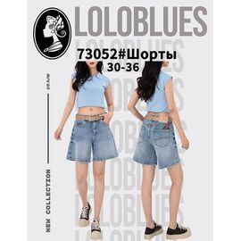 Фотография Шорты женские 73052 l.blue р.30-36 "Lolo Blues" недорого оптом от прямого поставщика