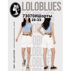 Фотография Шорты женские 73070 white р.28-33 "Lolo Blues" недорого оптом от прямого поставщика