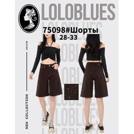 Фотография Шорты женские 75098 brown р.28-33 "Lolo Blues" недорого оптом от прямого поставщика