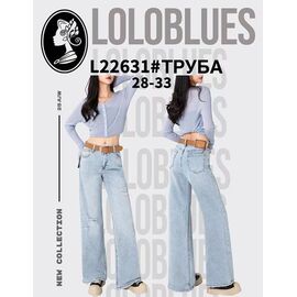 Фотография Джинсы женские L22631 l.blue р.28-33 "Lolo Blues" недорого оптом от прямого поставщика