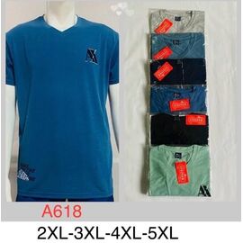 Фотография Футболка мужская A618 mix р.2XL-5XL "Ayden" недорого оптом от прямого поставщика