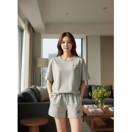 Фотография Костюм женский 1086 grey р.M-XL "PALMIRA" недорого оптом от прямого поставщика