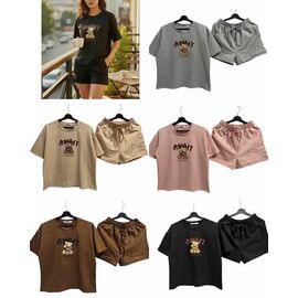 Фотография Костюм женский 1087 brown р.M-XL "PALMIRA" недорого оптом от прямого поставщика
