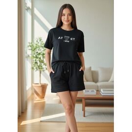 Фотография Костюм женский 1088 black р.M-XL "PALMIRA" недорого оптом от прямого поставщика