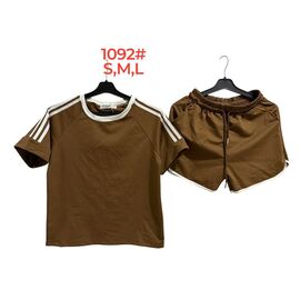 Фотография Костюм женский 1092 brown р.M-XL "PALMIRA" недорого оптом от прямого поставщика