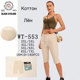 Фотография Бриджи женские 553 mix р.2XL-7XL "Hoan" недорого оптом от прямого поставщика