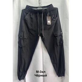 Штани спортивні чоловічі 3002 black р.M-3XL "WELL" недорого оптом від прямого постачальника
