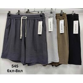Фотография Шорты женские 545 mix р.6XL-8XL "WELL" недорого оптом от прямого поставщика