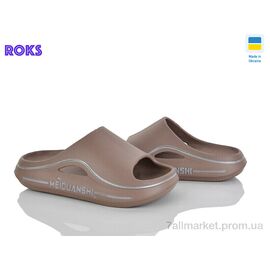 Шльопанці жіночі полегшені Літо 507-020 мокко (8 пар р.37-40) "Roks" недорого оптом від прямого постачальника