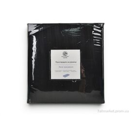 Постільна білизна  22121 (12506) black Комплект: простирадло на резинці (180x200+25), 2 наволочки (50x70) (2 шт. р.сіткаOne size) "Obuvok" недорого оптом від прямого постачальника