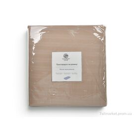 Постільна білизна  22119 (99202) beige Комплект: простирадло на резинці (140x200+25), 2 наволочки (50x70) (2 шт. р.сіткаOne size) "Obuvok" недорого оптом від прямого постачальника