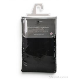 Постільна білизна  22129 (99203) black Простирадло на резинці (180x200+25) (2 шт. р.сіткаOne size) "Obuvok" недорого оптом від прямого постачальника