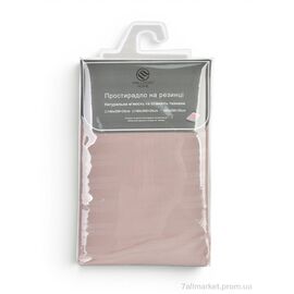 Постільна білизна  22129 (99203) pink Простирадло на резинці (180x200+25) (2 шт. р.сіткаOne size) "Obuvok" недорого оптом від прямого постачальника