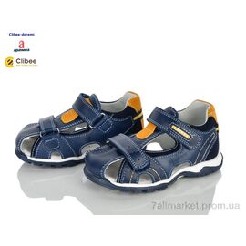 Фотография Сандалии детские летние Лето N219-2 blue-yellow (6 пар р.26-31) "Clibee-Doremi" недорого оптом от прямого поставщика