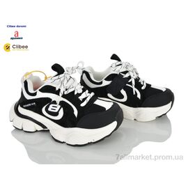 Кросівки дитячі модні Весна/осінь AS232608-1 black (7 пар р.31-37) "Clibee-Doremi" недорого оптом від прямого постачальника